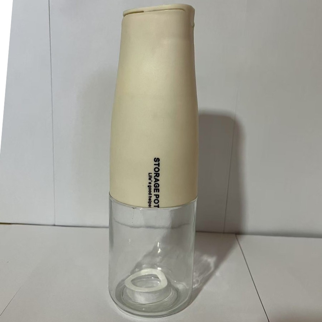 Sticla de Ulei Automata, Flippy, Sticla pentru Lichide de Bucatarie, 23.7 x 7.25 cm, Volum 550 ml, Alba