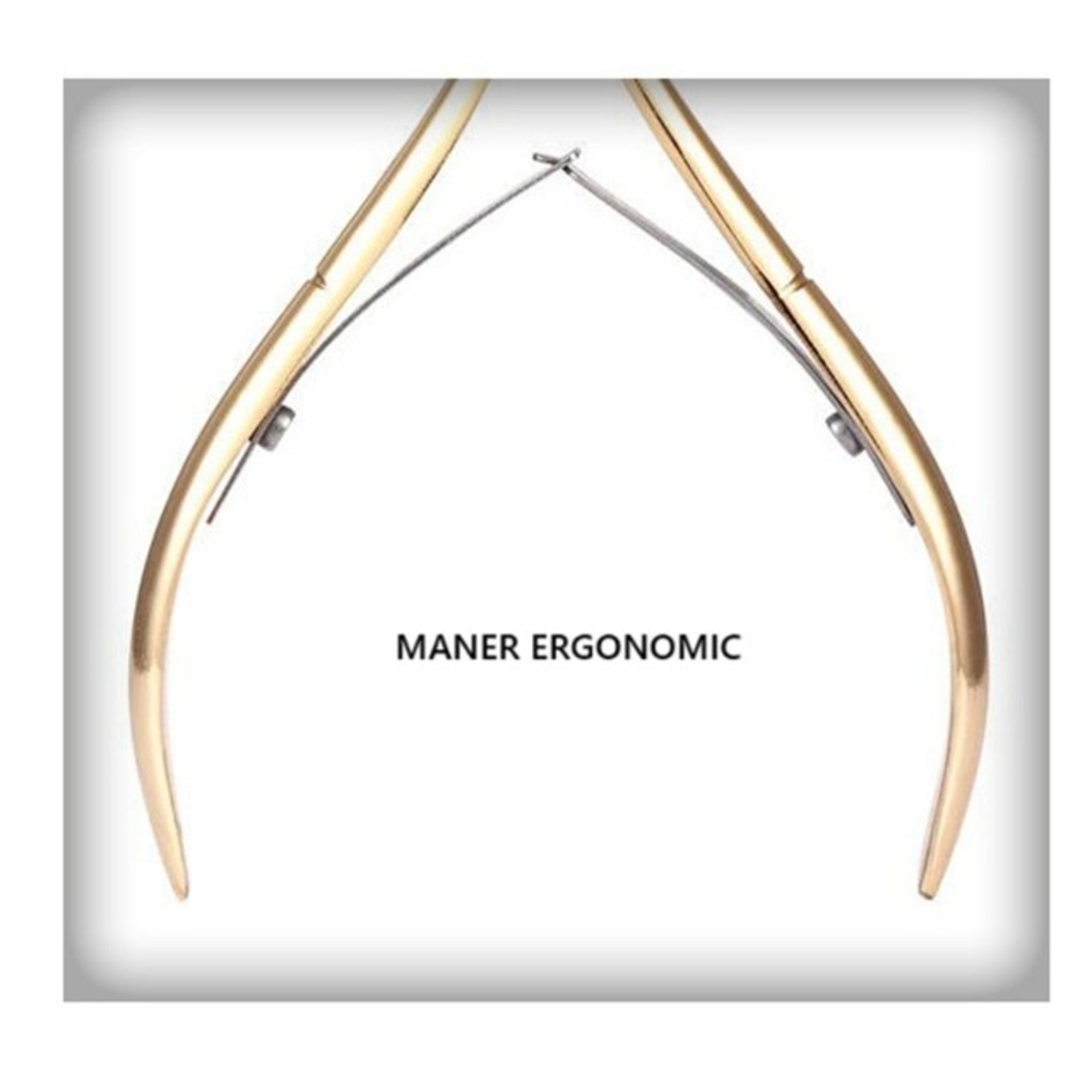 Cleste pentru Unghii si Cuticule, Flippy, din Otel Inoxidabil, Protectie Varf, 17 x 7 x 2 cm, Auriu