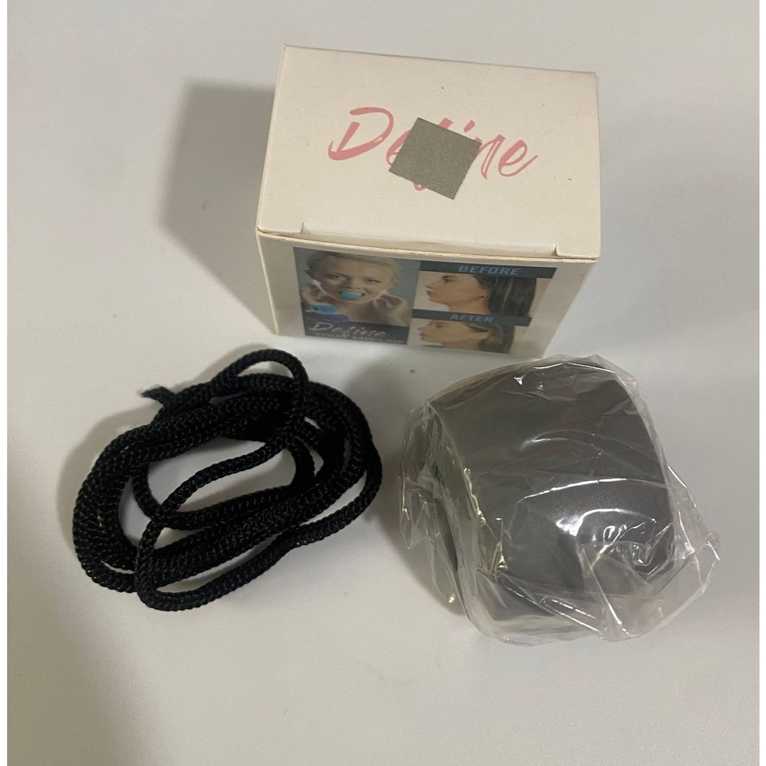 Dispozitiv de Tonifiere Faciala, Flippy, din Silicon, Corectare Mandibula/Maxilar, Gri