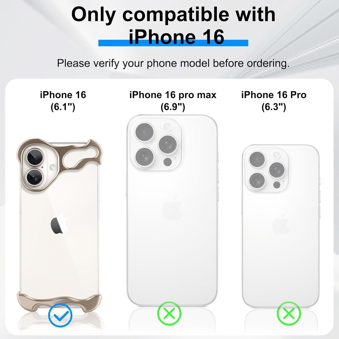 Husa Metalica Compatibila cu iPhone 16, Flippy, Protectie pentru Colturile Telefonului si Camera, Aliaj, Antisoc, Antizgariere, Auriu