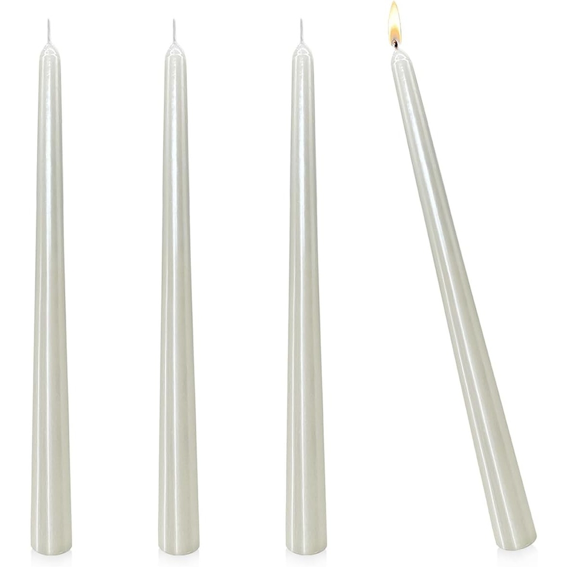Lumanare Decorativa, Flippy, pentru Masa, 25 cm, din Parafina, fara Fum, Ardere 7.5h, Alb