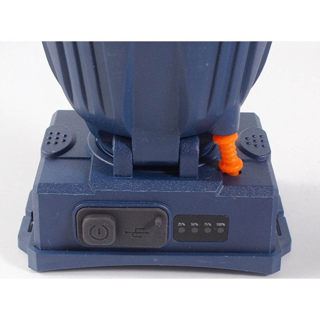 Lanterna LED de Montat pe Cap, Flippy, cu Raza Lunga de Zoom, Reincarcabila USB, Far Telescopic, Rezistent la Apa, Reglabil, pentru Pescuit in Aer Liber, Camping, Lumina Puternica, Lanterna, 10.5x8x6.5 cm, Albastru