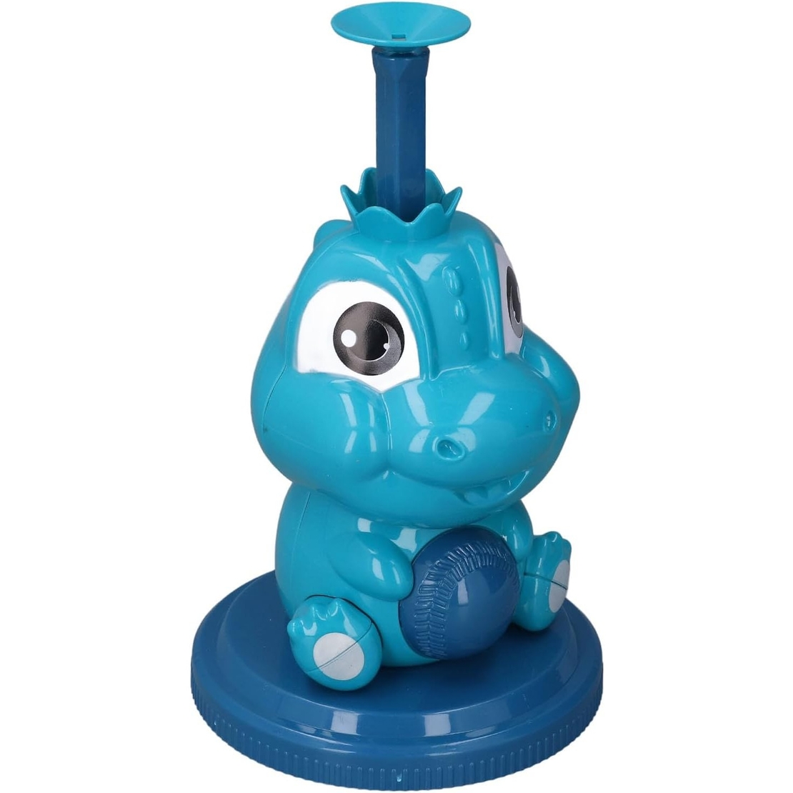 Set de Baseball 5 Piese pentru Copii, Flippy, Jucarie Dinosaur Press, 14x23 cm, Verde/Albastru