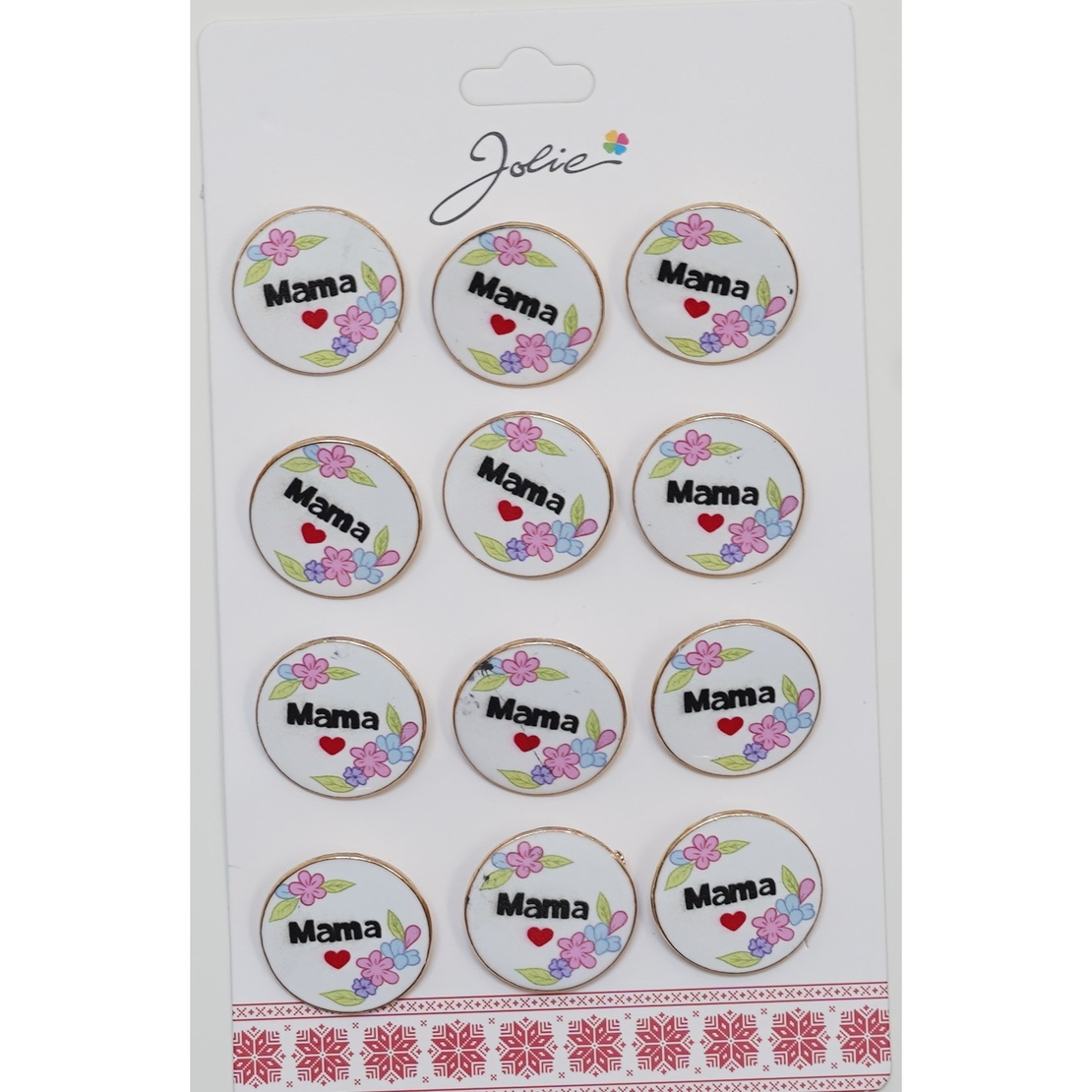 Set 12 Brose Martisor Primavara Mama cu Inima