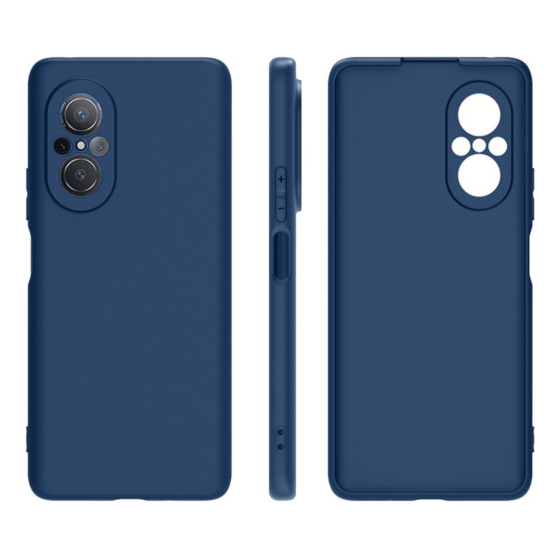 Husa Matte TPU pentru Huawei NOVA 9 SE, Flippy, Silicon Slim, Protectie Antisoc, Navy Blue