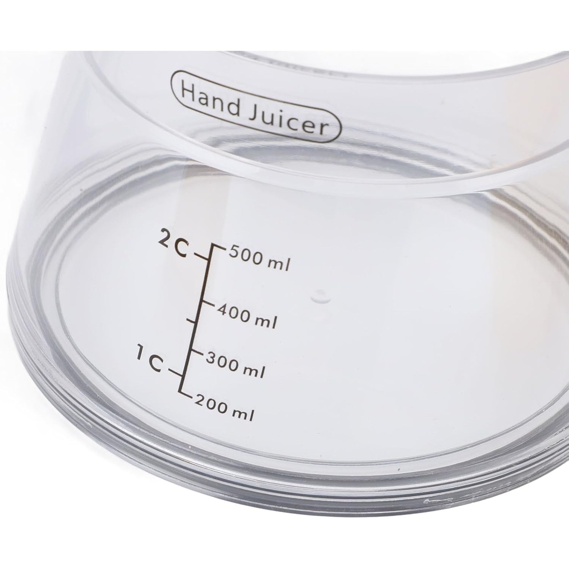 Storcator de Citrice Manual, Flippy, Rezistente, Usor de Folosit si Depozitat, Durabil, Calitativ, 16.5x13cm, Transparent/ Galben