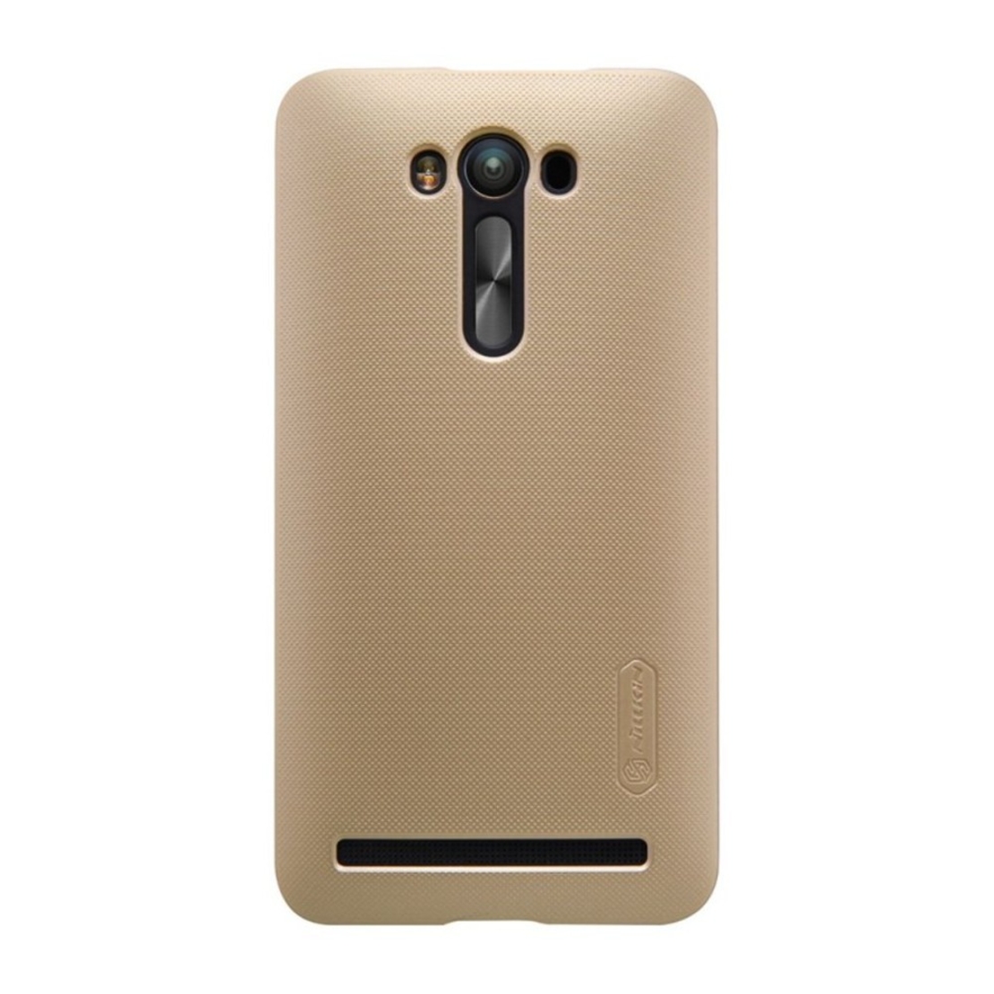 Husa Asus Zenfone 2 ZE500CL Nillkin Frosted Shield Auriu + Folie de protectie