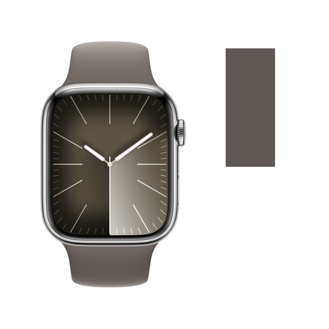 Ceas Smartwatch, Flippy, Editia 9, Apeluri Bluetooth, Incarcare Wireless, Afisaj 2.01 inch, Rezolutie 240 x 296, NFC, Puls, Gri