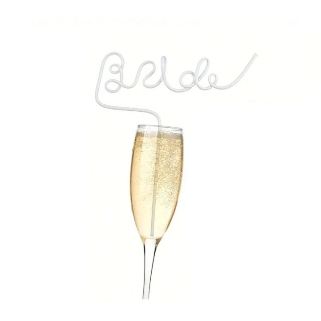 Pai de Plastic, Flippy, Model Bride, Tematica Nunta, Diametru 0.5 cm, Alb