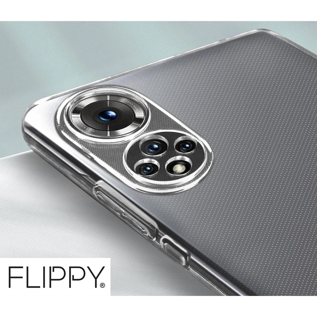 Husa Protect Plus pentru Huawei NOVA 9 SE, Flippy, Silicon Subtire, Transparenta