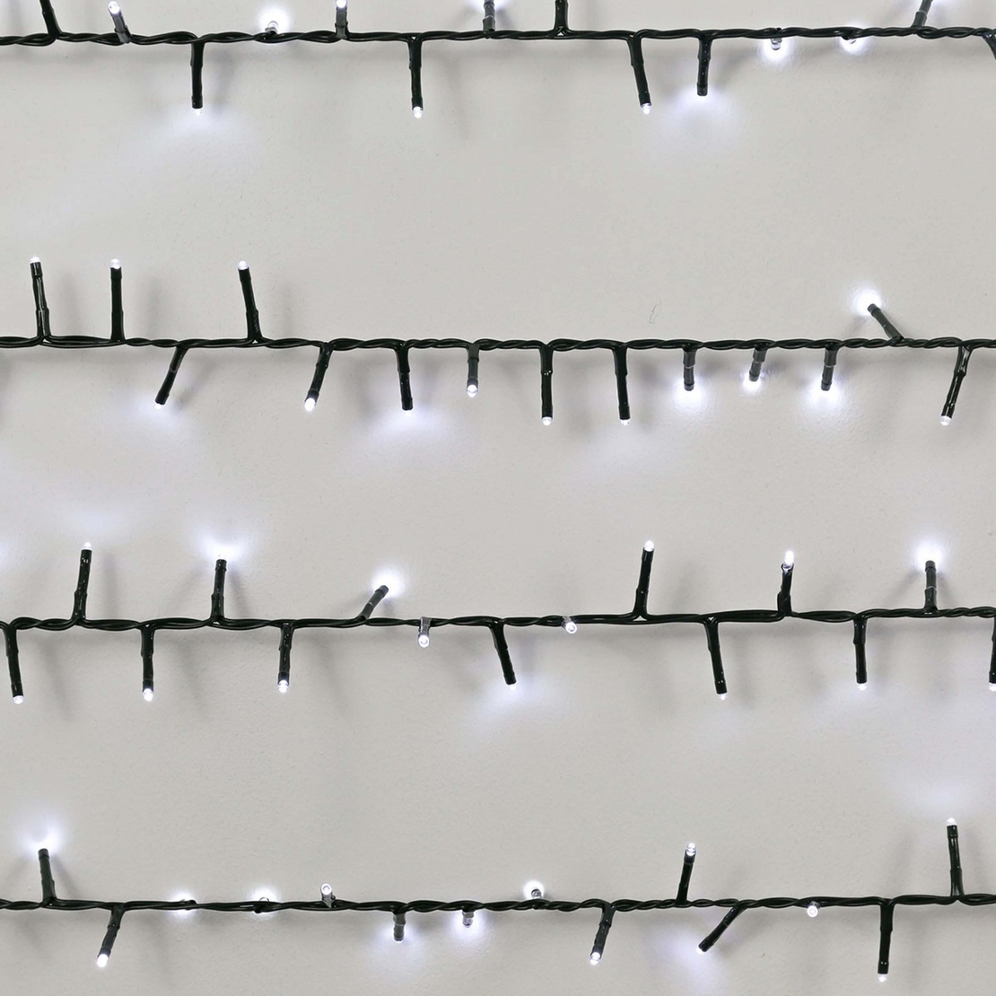 Instalatie de Craciun, Premium Flippy®, Tip Liniara / Sirag, 50 m, 500 LED-uri Mari, Alb Rece