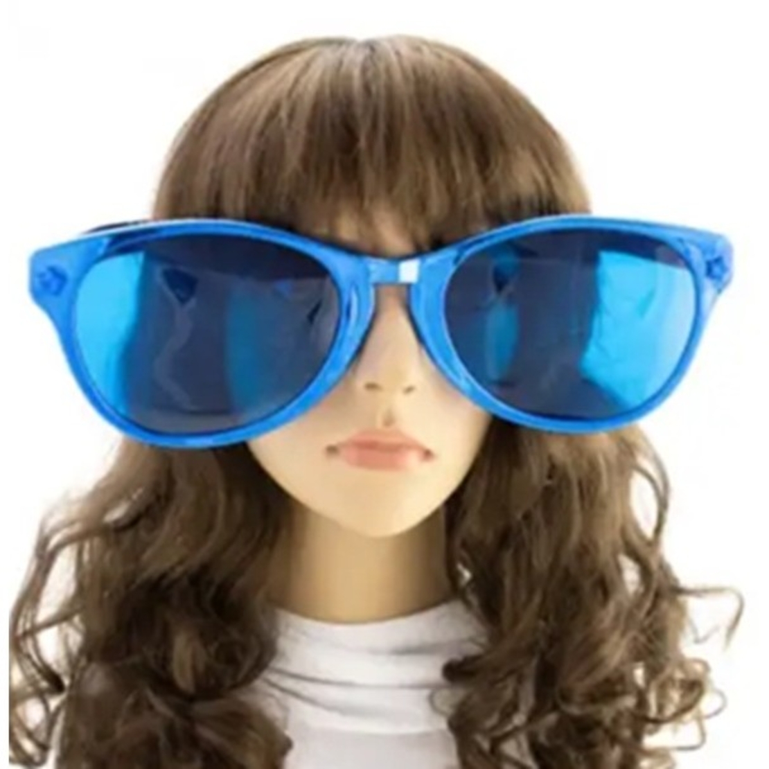 Ochelari Deghizare, Flippy, Marime Exagerata, din Plastic, 26 x 9 cm, Albastru