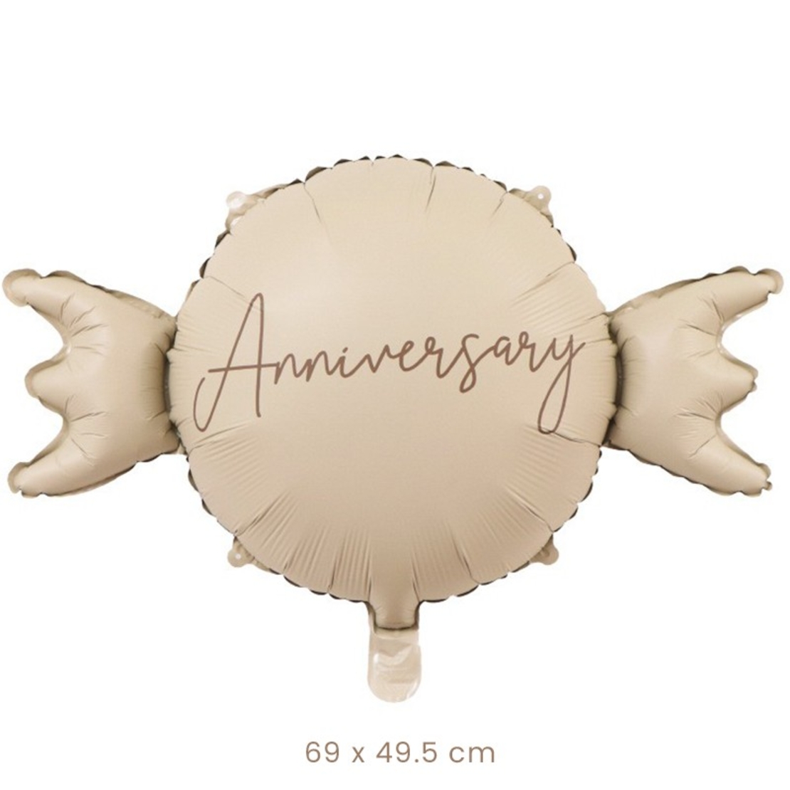 Balon din Folie Metalizata, Flippy, Figurina Animata, Model Bombonica Aniversara, 69 x 49.5 cm, Ambalaj Individual, Pai Inclus, Umflare cu Aer sau Heliu, Maro