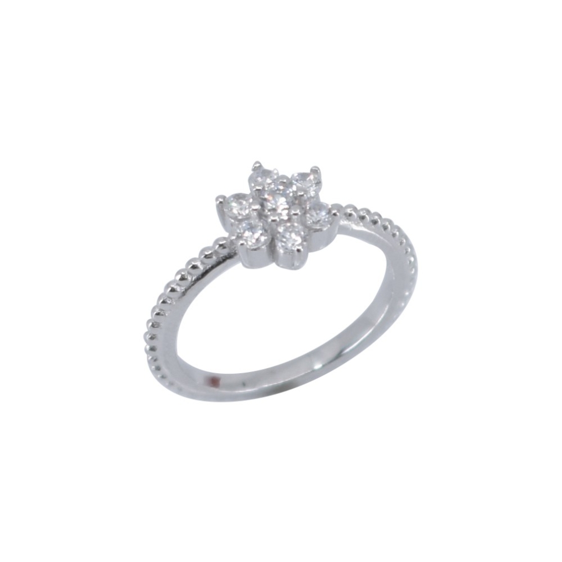 Inel Argint 925 Floare cu Zirconii, Marime 54