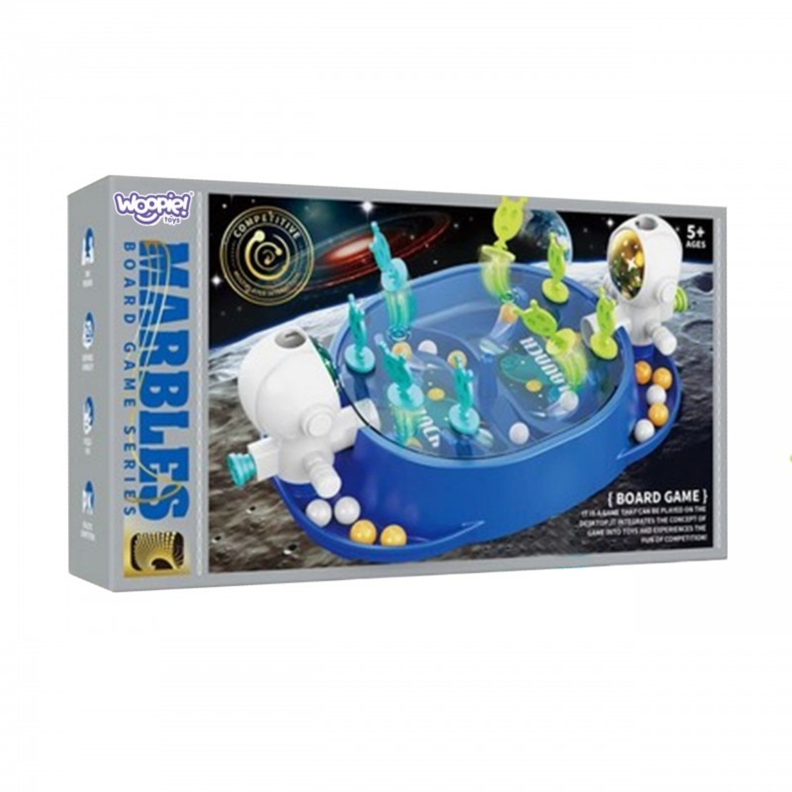 Jucarie Interactiva, Flippy, Model Astronauti, Joc de Masa, +5 Ani, Portabil, 2 Jucatori, 19 x 7 x 11.3 cm, Albastru