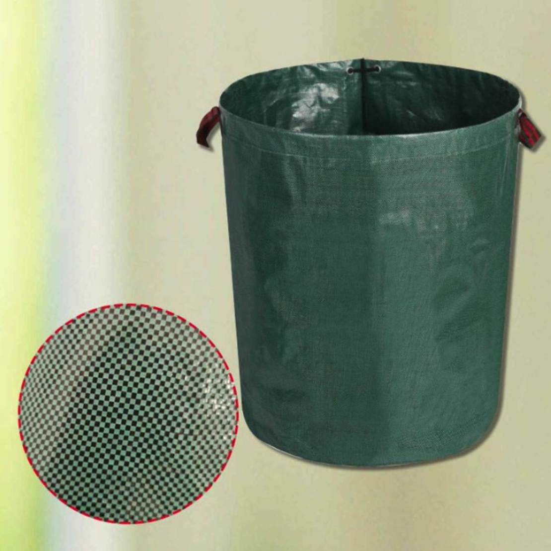 Sac de Colectare a Frunzelor, Flippy, Cos Sac pentru Gradina, Sac de Depozitare a Frunzelor, 45 x 76 cm, 120 l, Verde