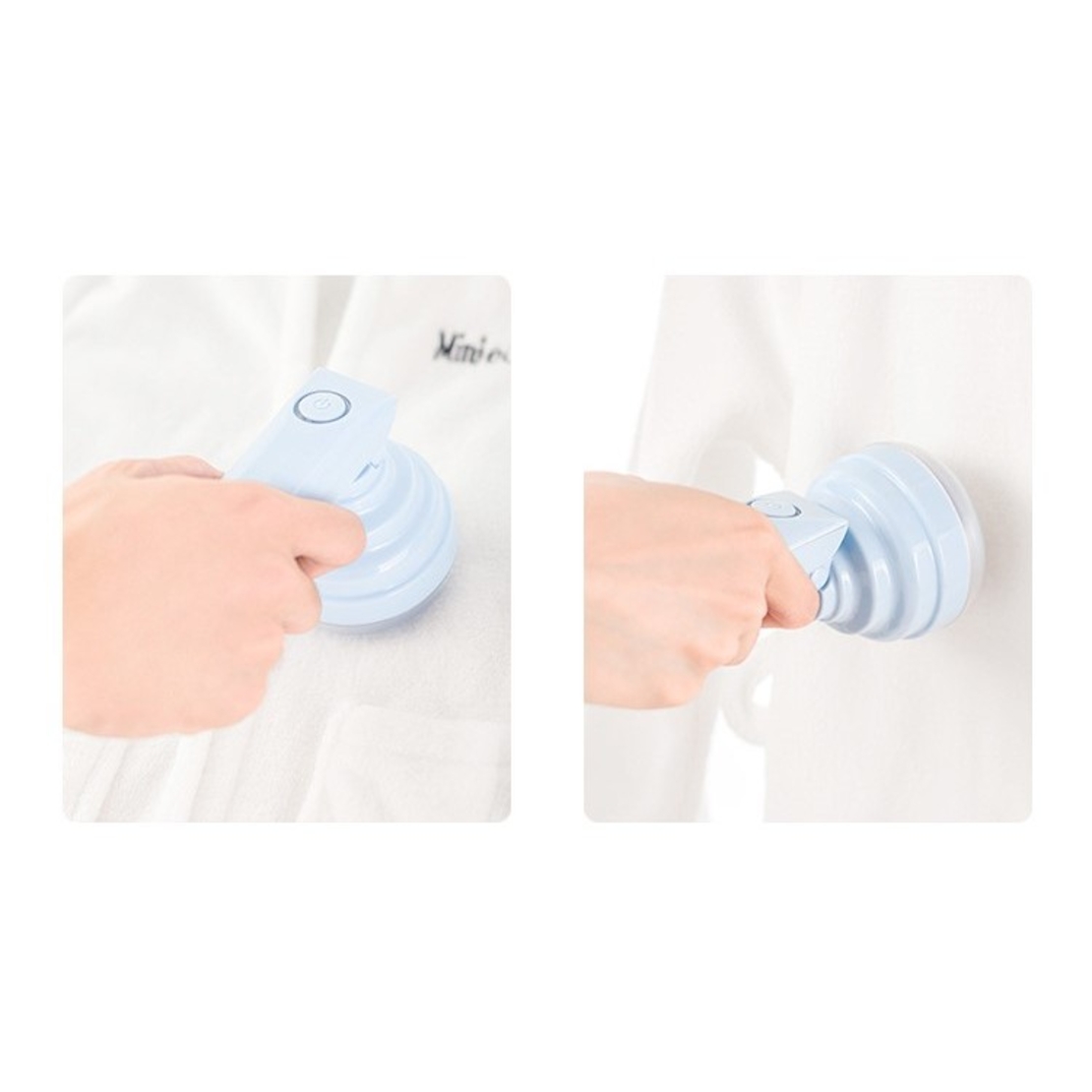 Aparat Pentru Curatat Scame, Par Si Praf, Flippy, Trimmer pentru Diferite Tipuri De Material, Cu Lame Din Otel Inoxidabil, Maner Flexibil, Incarcare Prin USB, 13x8 cm, Albastru