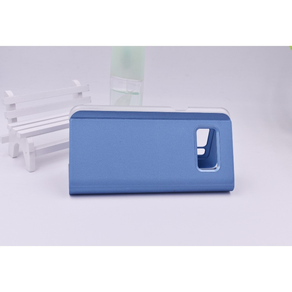 Husa Tip Carte, Flippy, Compatibila cu Huawei Mate 10 Lite, Flip Cover Oglinda, Albastru