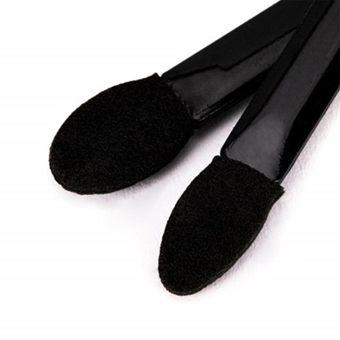 Set 20 de Aplicatoare Machiaj, Flippy, 2 Capete, 6.2 cm, din Poliuretan si Burete, Negru