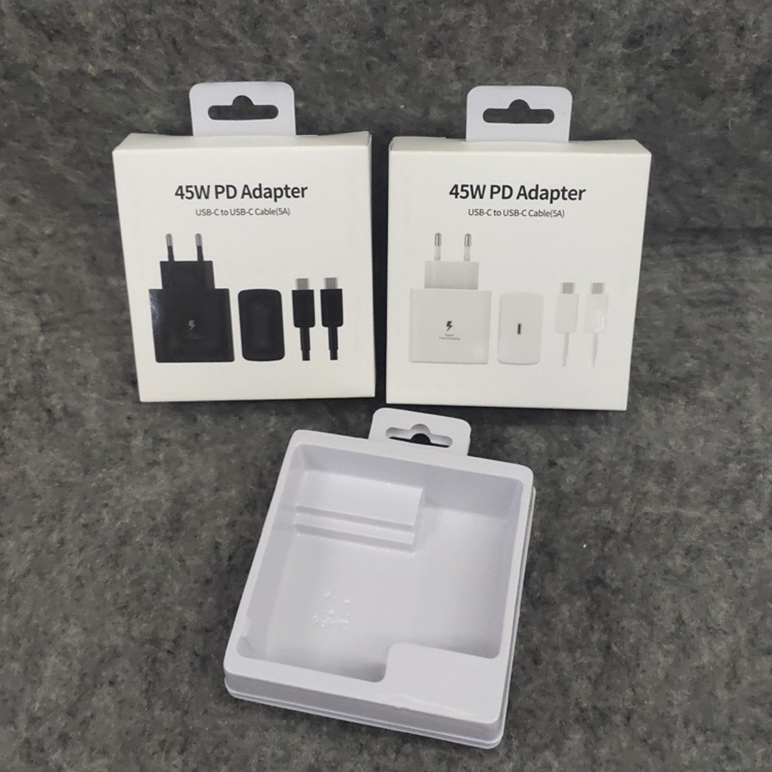 Incarcator Super Fast Charge, Flippy, Adaptor Fast Charge 45W, 5A, PD 3.0, Cablu 1m, Incarcator Fast Charge USB Type-C, Alb