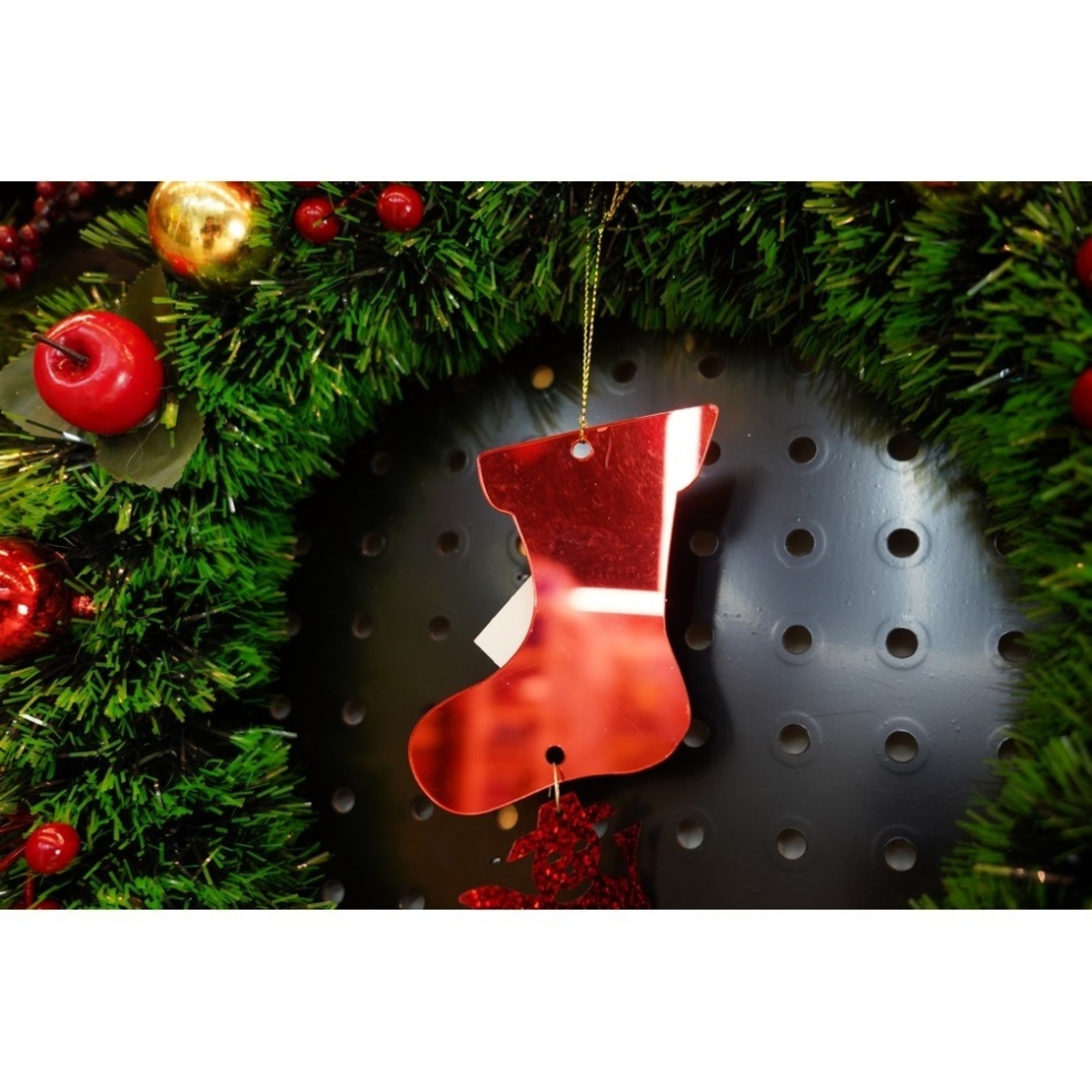 Ornament brad, Flippy, Gheata, Om de zapada, Rosu, Lucios, 10*28CM, Acril, Interior/ Exterior