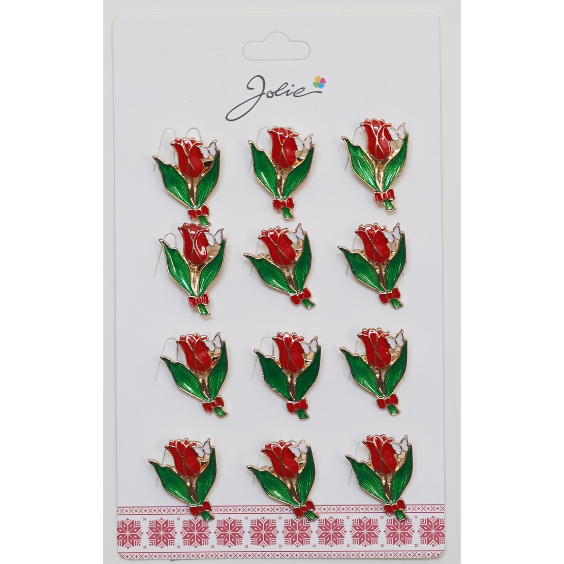 Set 12 Brose Martisor Primavara Lalea