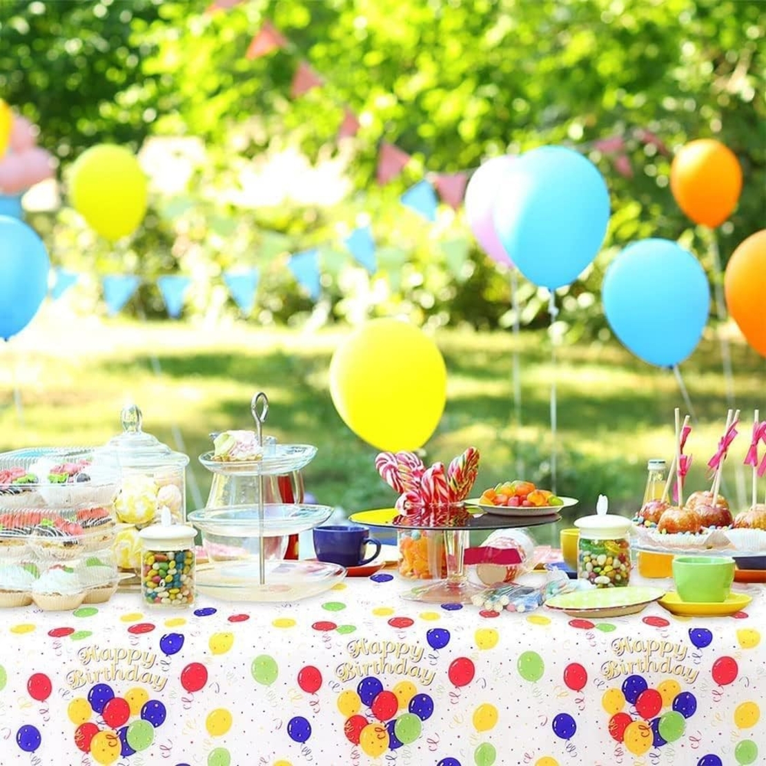 Set 9 Accesorii pentru Masa, Petrecere, Flippy, Model Happy Everyday, 78 buc, Multicolor