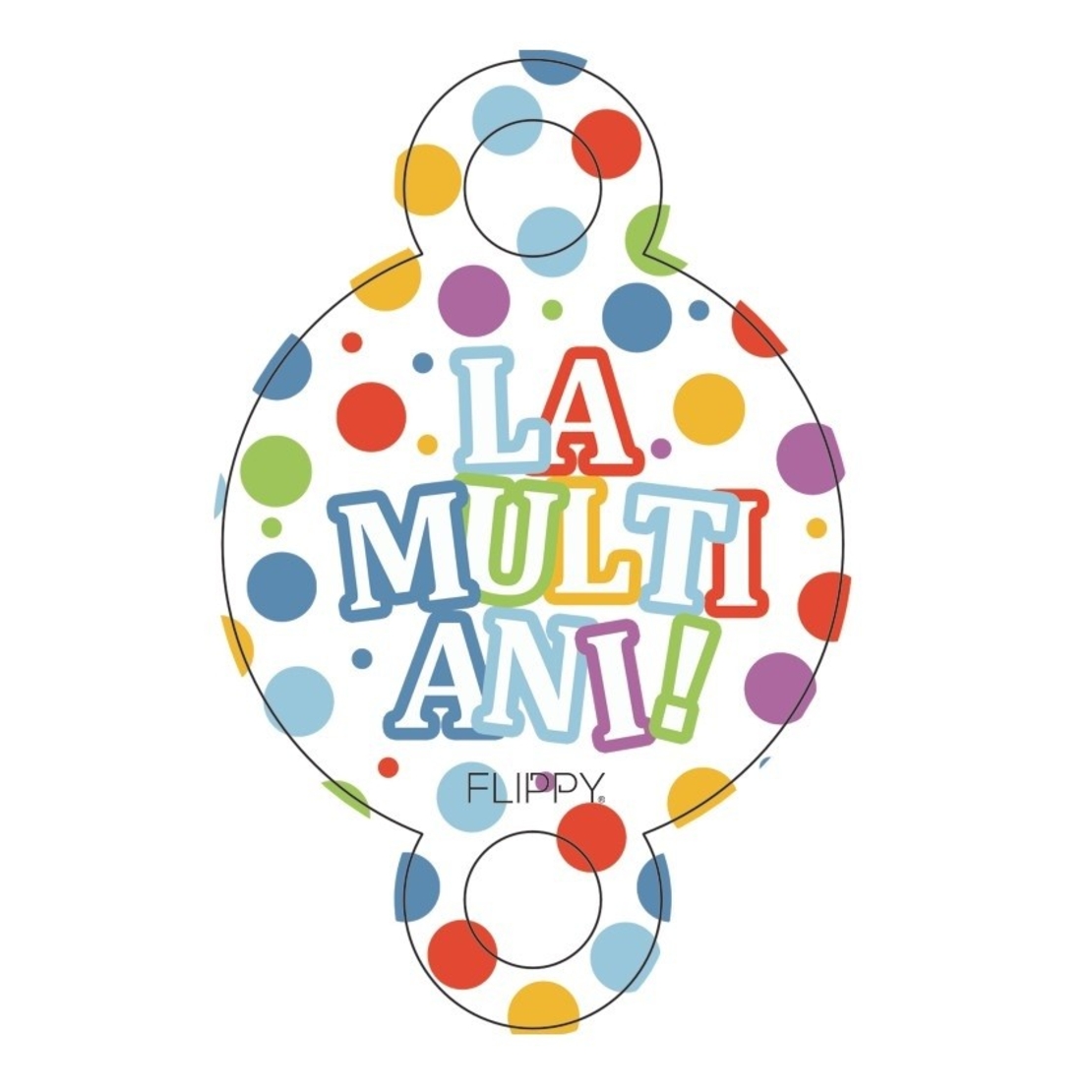 Set 6 Suflatori, Flippy, Colectia LA MULTI ANI, 19 x 11 cm, din Carton/Plastic/Hartie, Multicolor