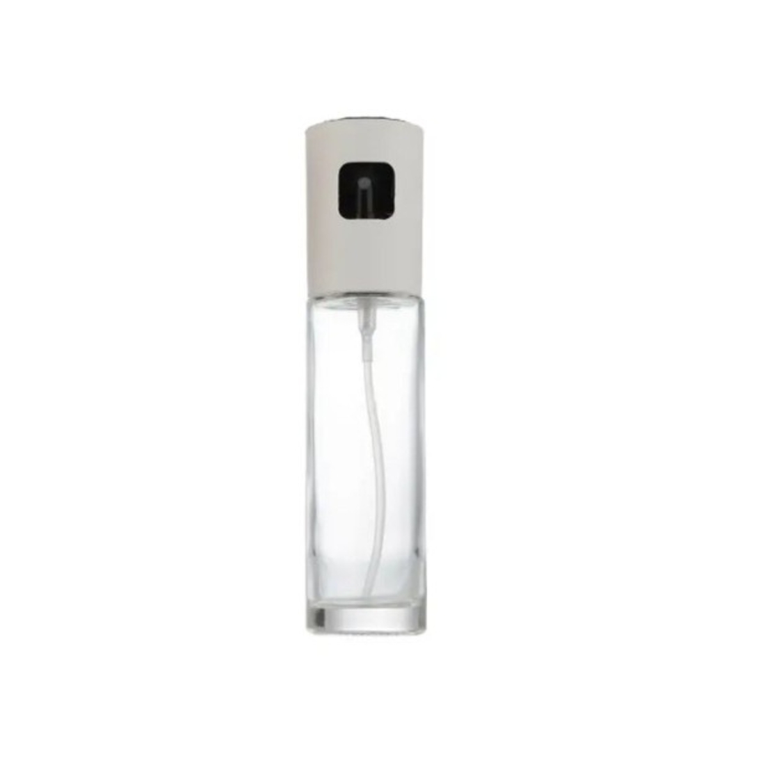 Pulverizator Ulei, Otet, Flippy, din Sticla, 100 ml, Reincarcabil, 18.3 x 4.3 cm, Masura 90 ml, Capac Mat, Alb