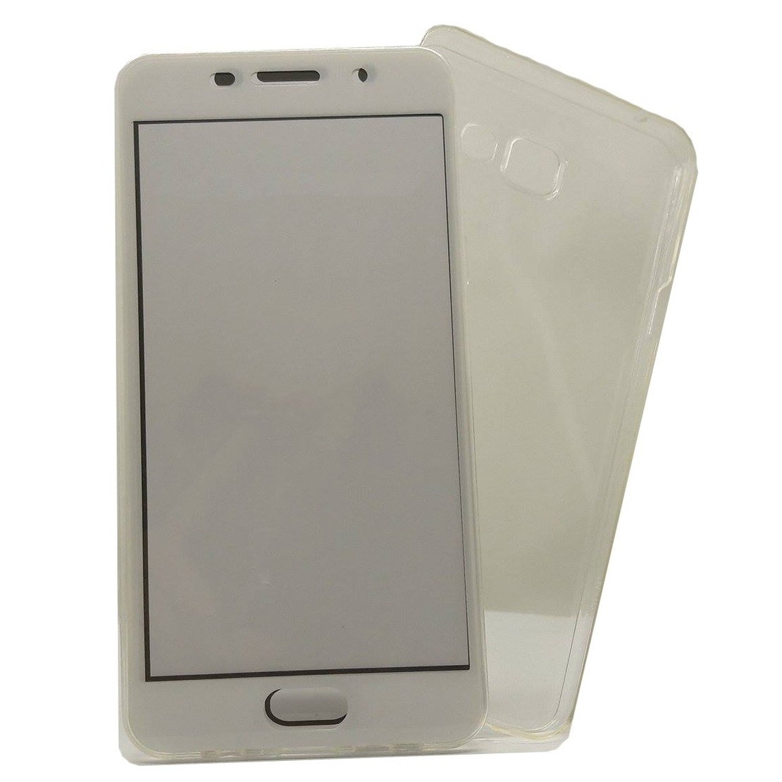 Husa de protectie Flippy® pentru Samsung A7 2016 Full Tpu 360 V2 Transparent cu margini albe