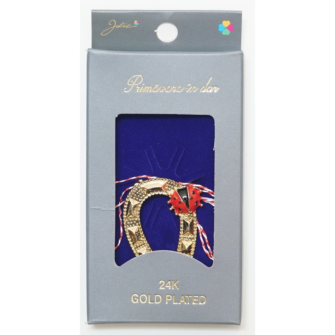 Martisor Brosa Placata cu Aur 24K, Dimensiune Brosa Aprox 2- 3 cm, Model 27