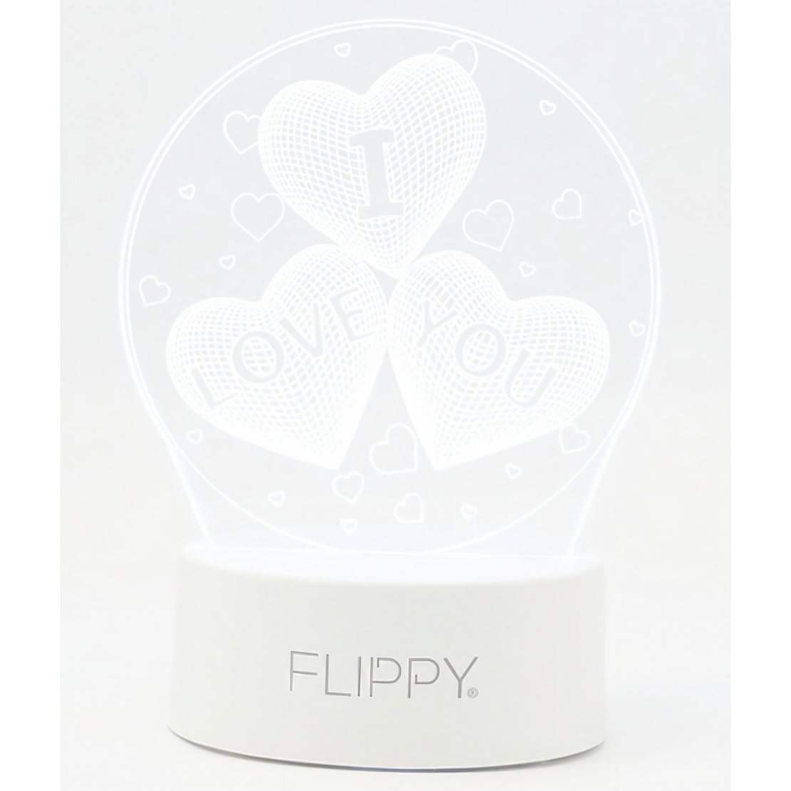 Lampa LED decorativa, Flippy, 3D, cu text 
