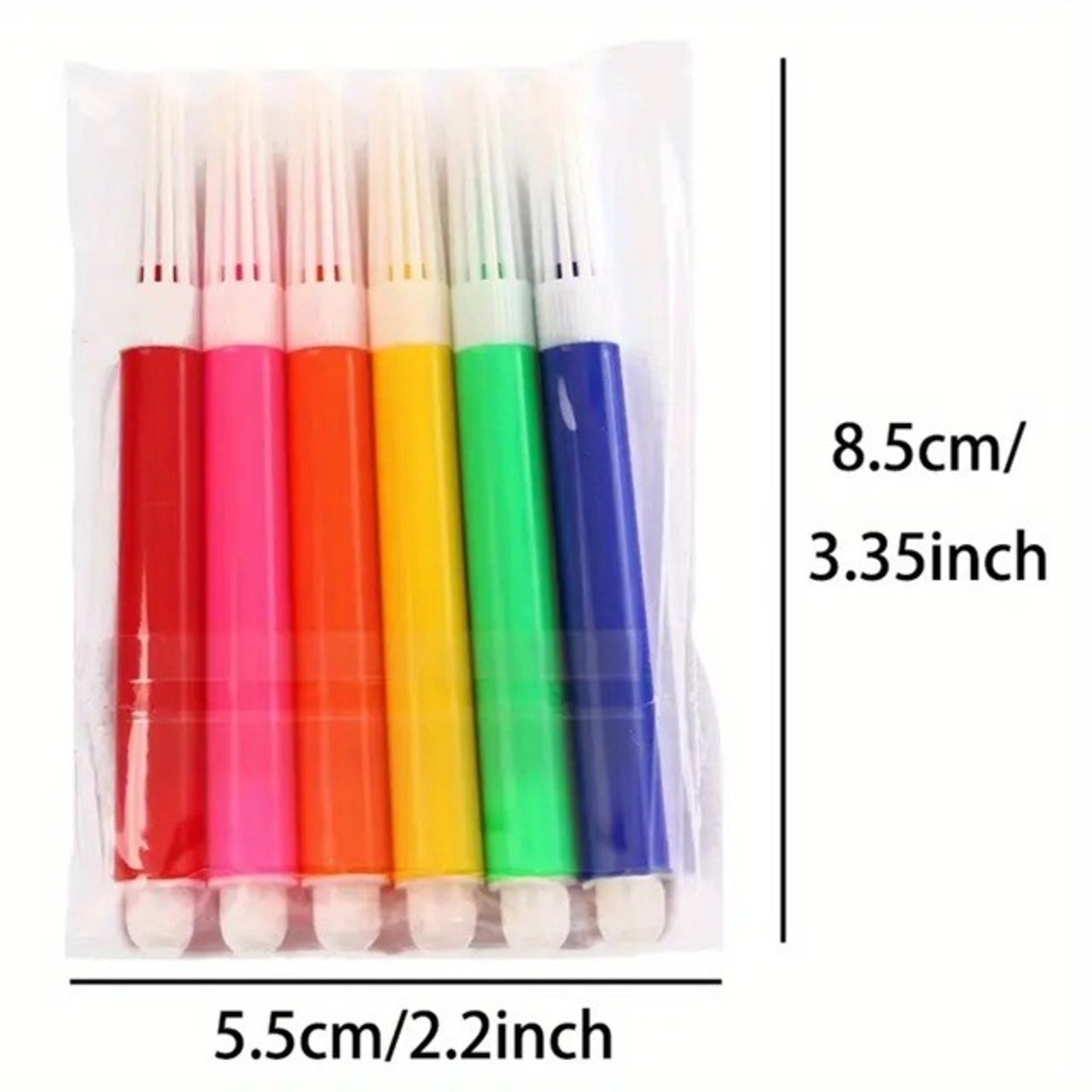 Set 6 Markere Colorate, Flippy, pentru Hartie Mini Imprimanta Foto Portabila, Multicolor