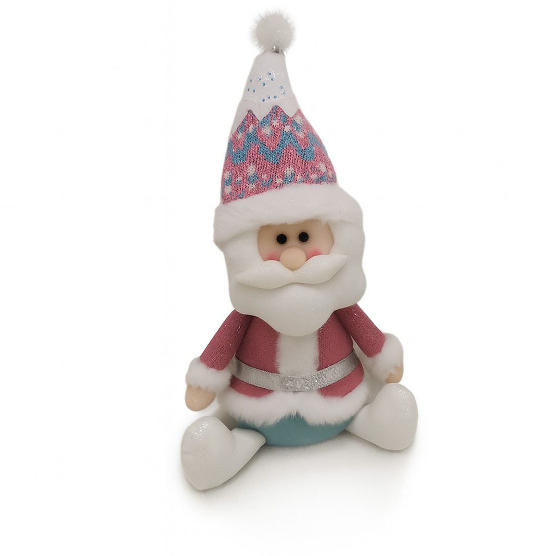 Figurina de Craciun Mos Craciun, Flippy, Figurina Decorativa Mos Craciun pentru Sarbatorile de Iarna, 37 x 20 x 12 cm, Multicolor