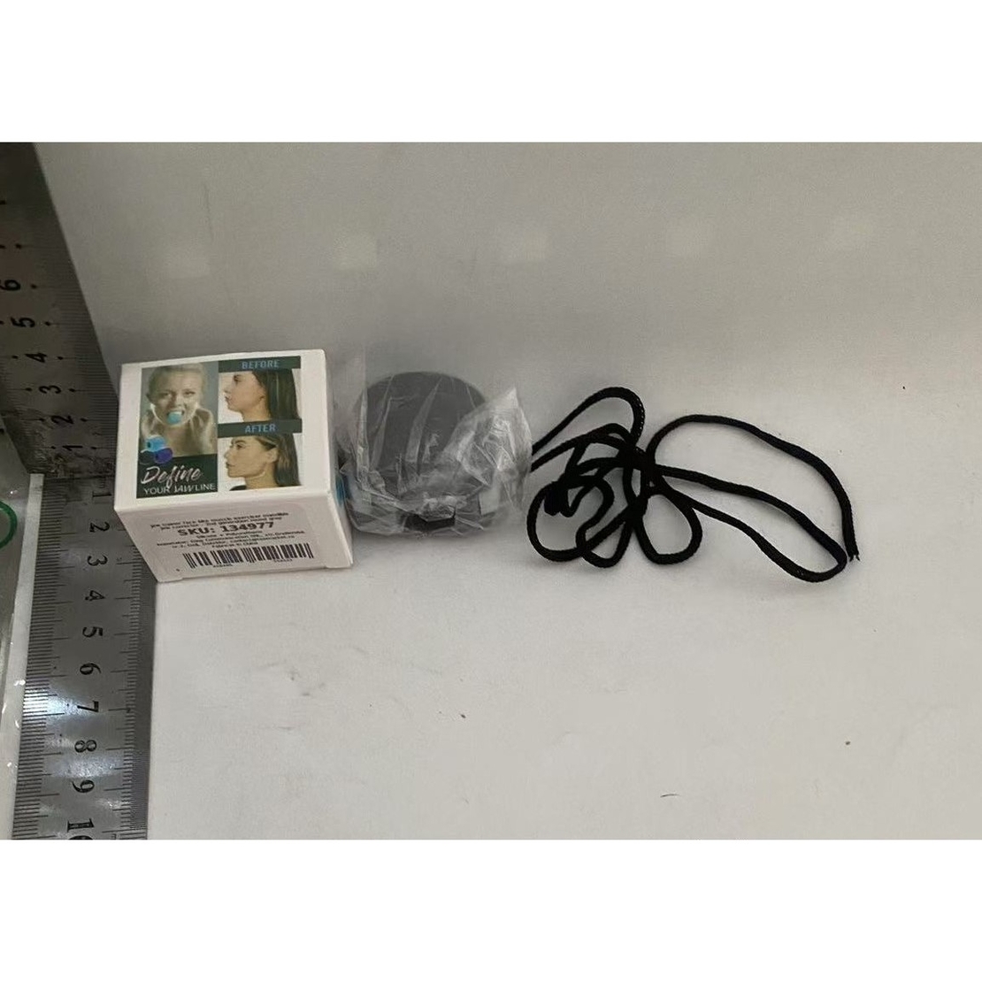 Dispozitiv de Tonifiere Faciala, Flippy, din Silicon, Corectare Mandibula/Maxilar, Gri