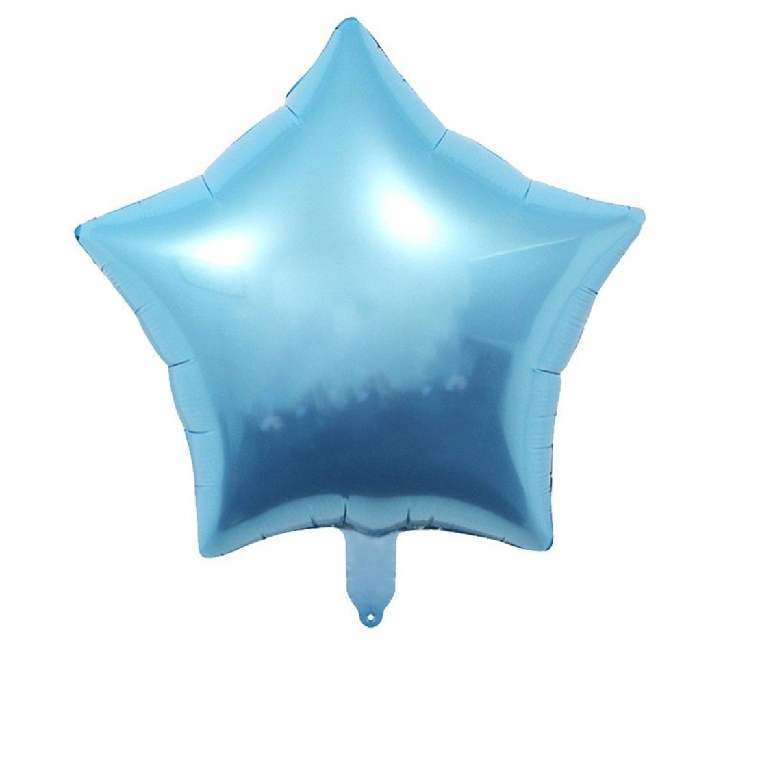 Set 3 Baloane din Folie Metalizata, Flippy, Figurine Picior 46x79 cm, Inima 45cm, Stea 45cm, Model It's a Boy, Tema Gender Reveal, Ambalaj Individual, Pai Inclus, Umflare cu Aer sau Heliu, Albastru