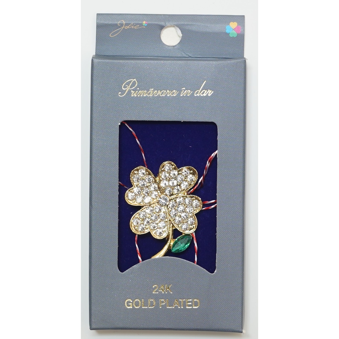 Martisor Brosa Placata cu Aur 24K, Dimensiune Brosa Aprox 2- 3 cm, Model 28