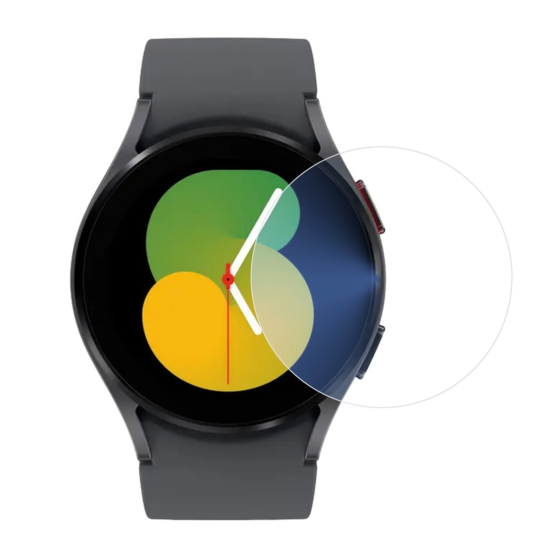 Folie Securizata pentru Samsung Galaxy Watch5 40mm, Flippy, Sticla de Protectie Compatibila cu Samsung Galaxy Watch5 40MM, Sticla Securizata 2.5 D, Transparent
