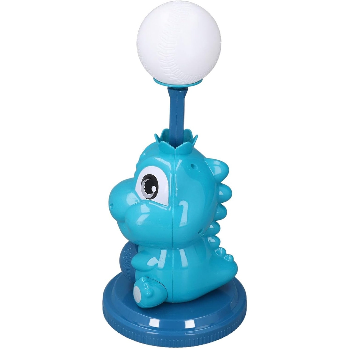 Set de Baseball 5 Piese pentru Copii, Flippy, Jucarie Dinosaur Press, 14x23 cm, Verde/Albastru