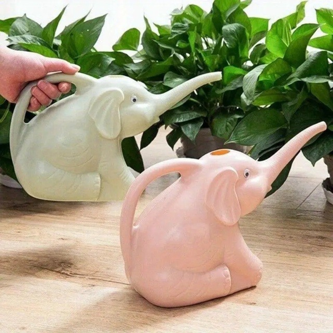 Stropitoare pentru Copii, Flippy, in forma de Elefant, 1500 mL, pentru Udat Plante, 19.5x17x11.8 cm, Roz