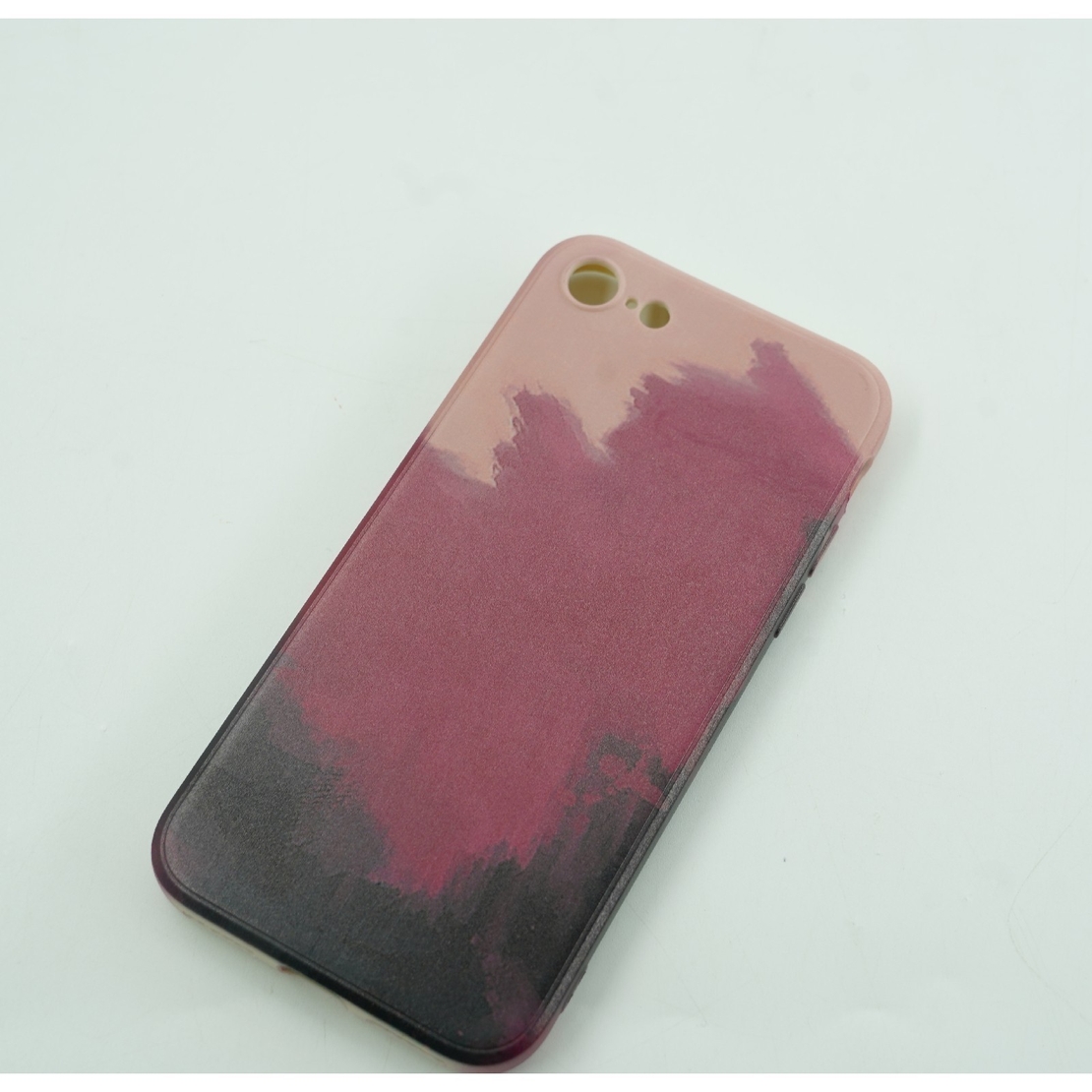 Husa protectie Flippy compatibila cu Apple iPhone 12 Pro Tpu Ombre, Roz/Mov/Negru