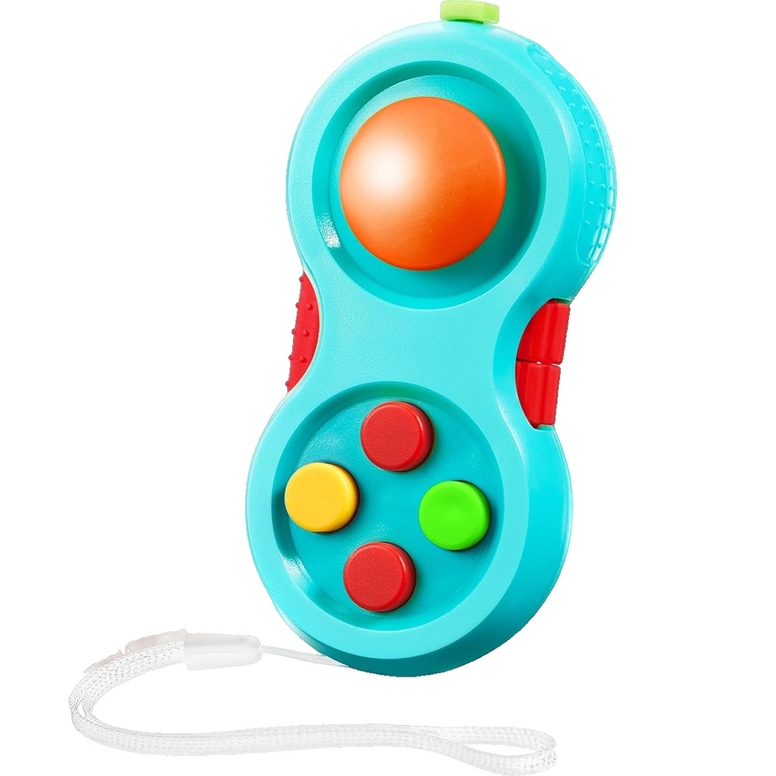 Jucarie Interactiva, Flippy, Model Fidget Pad, Antistres, +3 Ani, Functii Multiple, 5.5 x 3.5 x 11 cm, Albastru