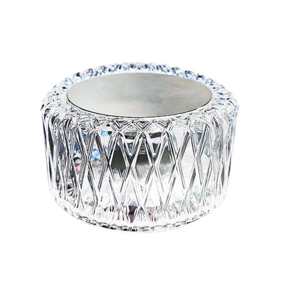 Lampa LED RGB 16, Flippy, 3 Nivele de Intensitate, Incarcare USB, 3W, Cristal Acrilic, 6x12 cm, Telecomanda, Transparent