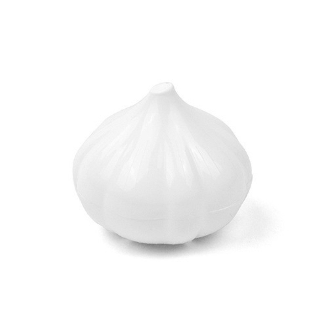 Cutie Alimentara, Flippy, Model Usturoi, din Plastic, 9 x 9 x 9 cm, 350 ml, Alb