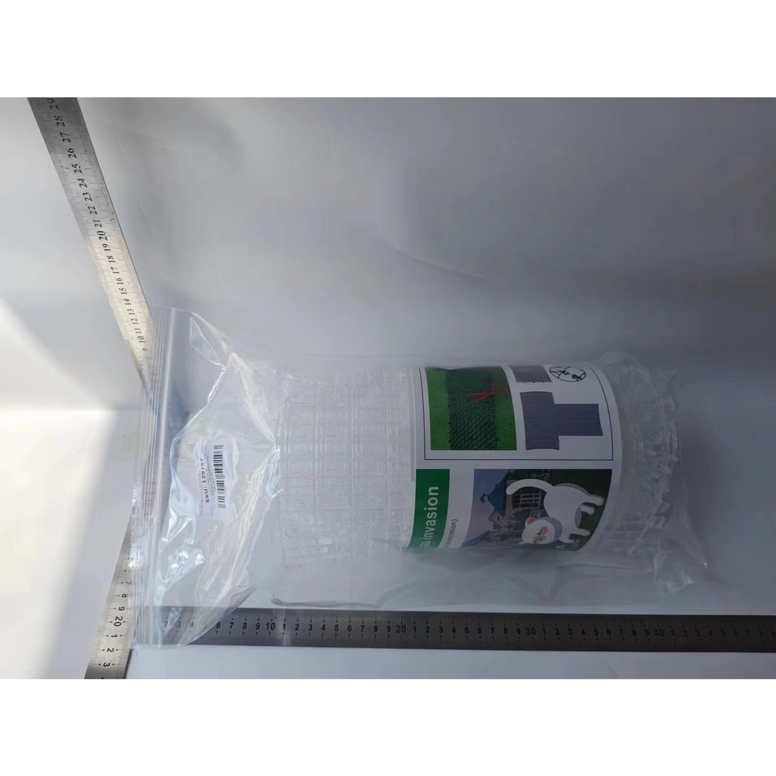 Plasa Protectoare pentru Gradina, Flippy, Plasa Contra Animalelor de Companie, Plasa cu Tepi Anti Animale, 200 x 30 cm, Alb