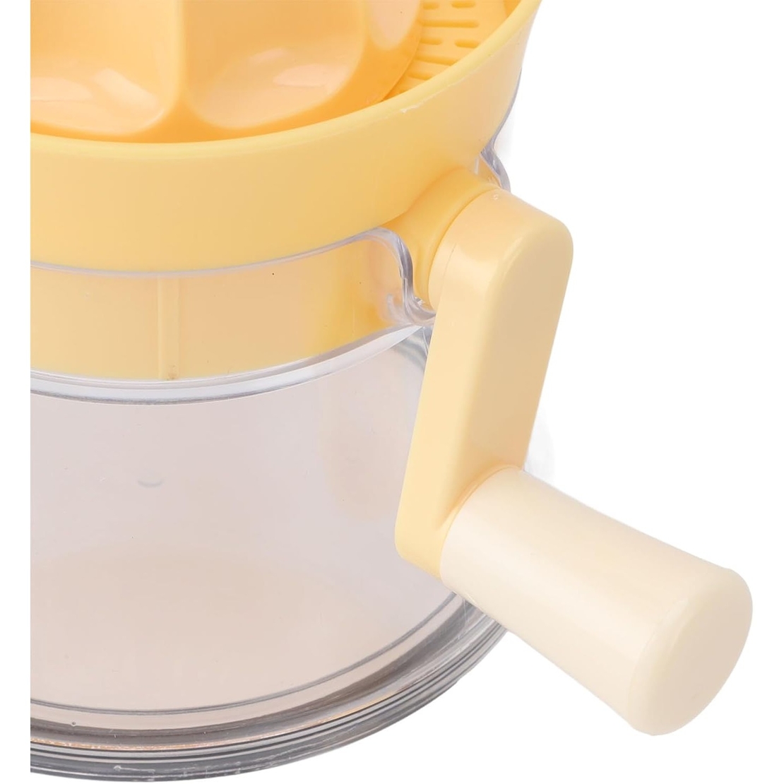 Storcator de Citrice Manual, Flippy, Rezistente, Usor de Folosit si Depozitat, Durabil, Calitativ, 16.5x13cm, Transparent/ Galben