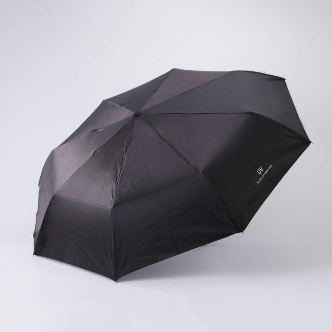 Umbrela, Flippy, Protectie UV Soare, Protectie Ploaie, Pliabila, din Vinil si Otel, 96 x 67 cm, Negru