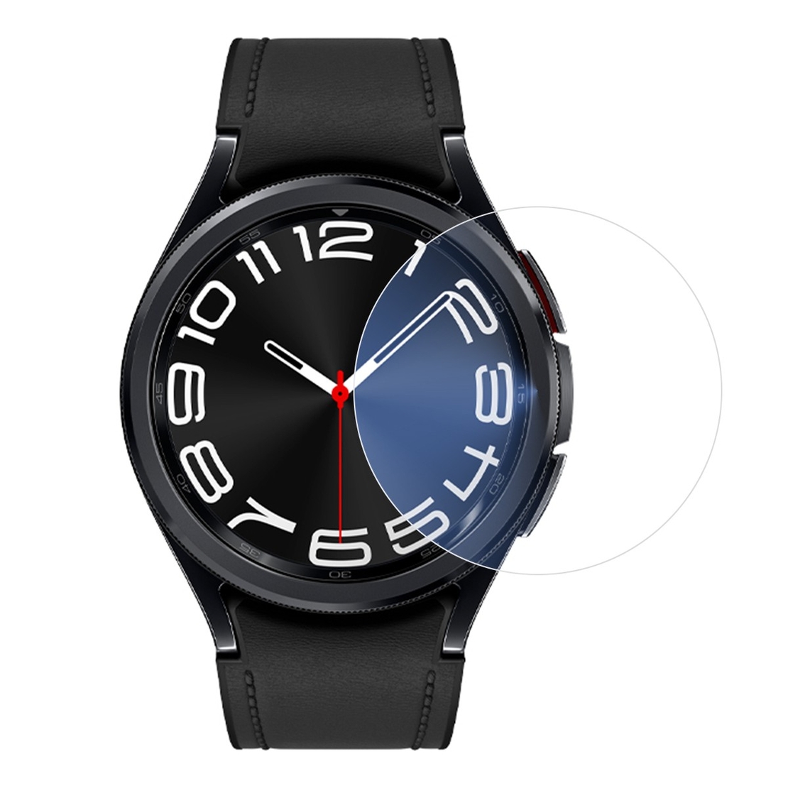 Folie Securizata pentru Samsung Galaxy Watch6 Classic 43mm, Flippy, Sticla de Protectie Compatibila cu Samsung Galaxy Watch6 Classic 43MM, Sticla Securizata 2.5 D, Transparent