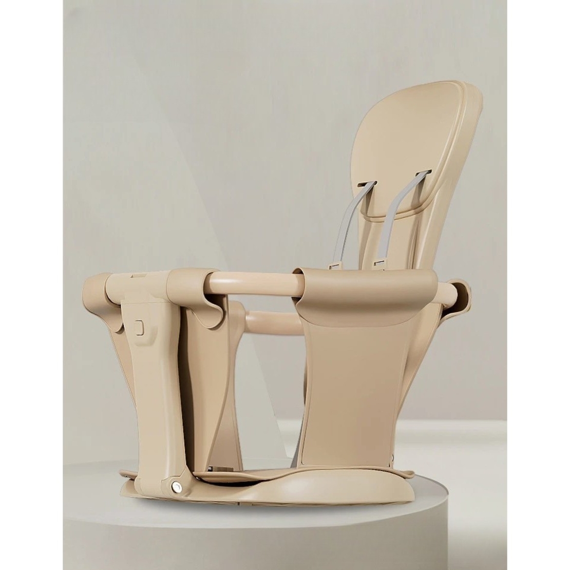 Carucior Pliabil, Flippy, 1-3 Ani, Reversibil, 4 Roti, Parasolar, din Aliaj de Aluminiu + Plastic + Textil, 52 x 42 x 90 cm, Bej