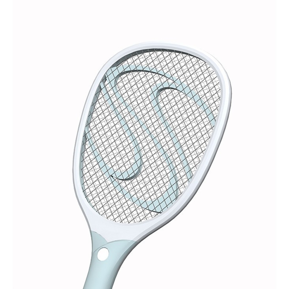 Paleta Electrica pentru Tantari, Muste sau Insecte LED, Flippy, Reincarcabila, Incarcare USB, Plastic, Casa si Gradina, Anti-insecte, Alb-Albastru